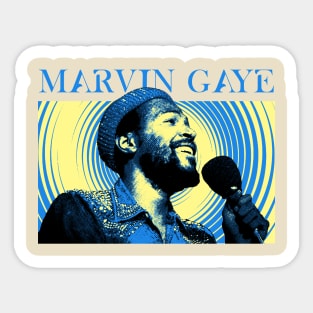 Classic Marvin Gaye Light Blue Sticker